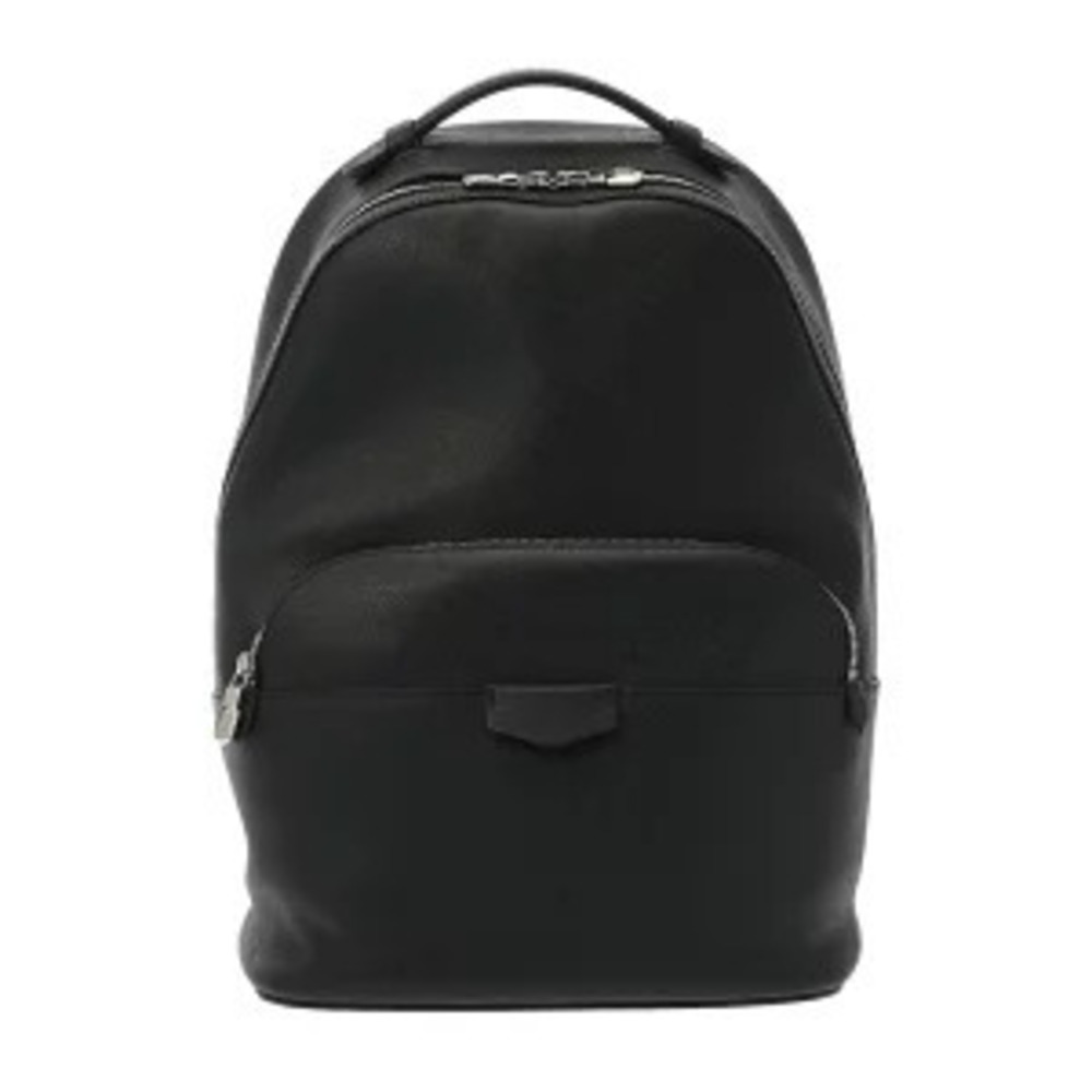 Louis Vuitton Taiga Anton Backpack Black Leather Daypack Bag